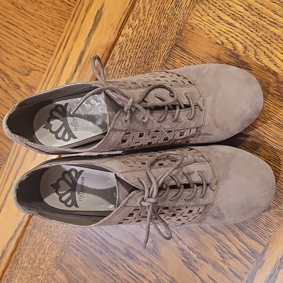 Fergalicious Taupe Lace-Up Boots - Picture 2 of 4